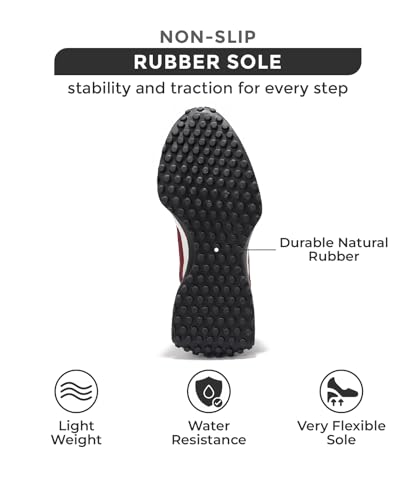 Project Cloud Trendy Sneakers for Women - Memory Foam and Non-Slip Comfortable Casual Ladies Shoes for Womens Fashion Sneakers - Lightweight Lace-up Shoes (Lecco)4