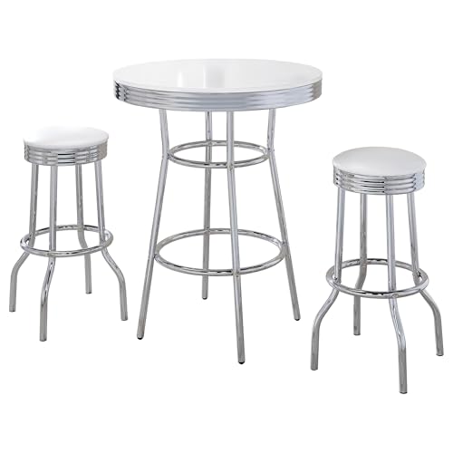 Coaster Home Furnishings - Retro 1950s - 3-Piece Bar Set
