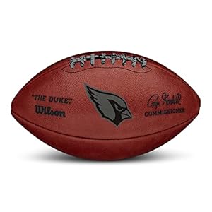 New “The Duke” NFL Arizona Cardinals Metallic Official Authentic Leather Football