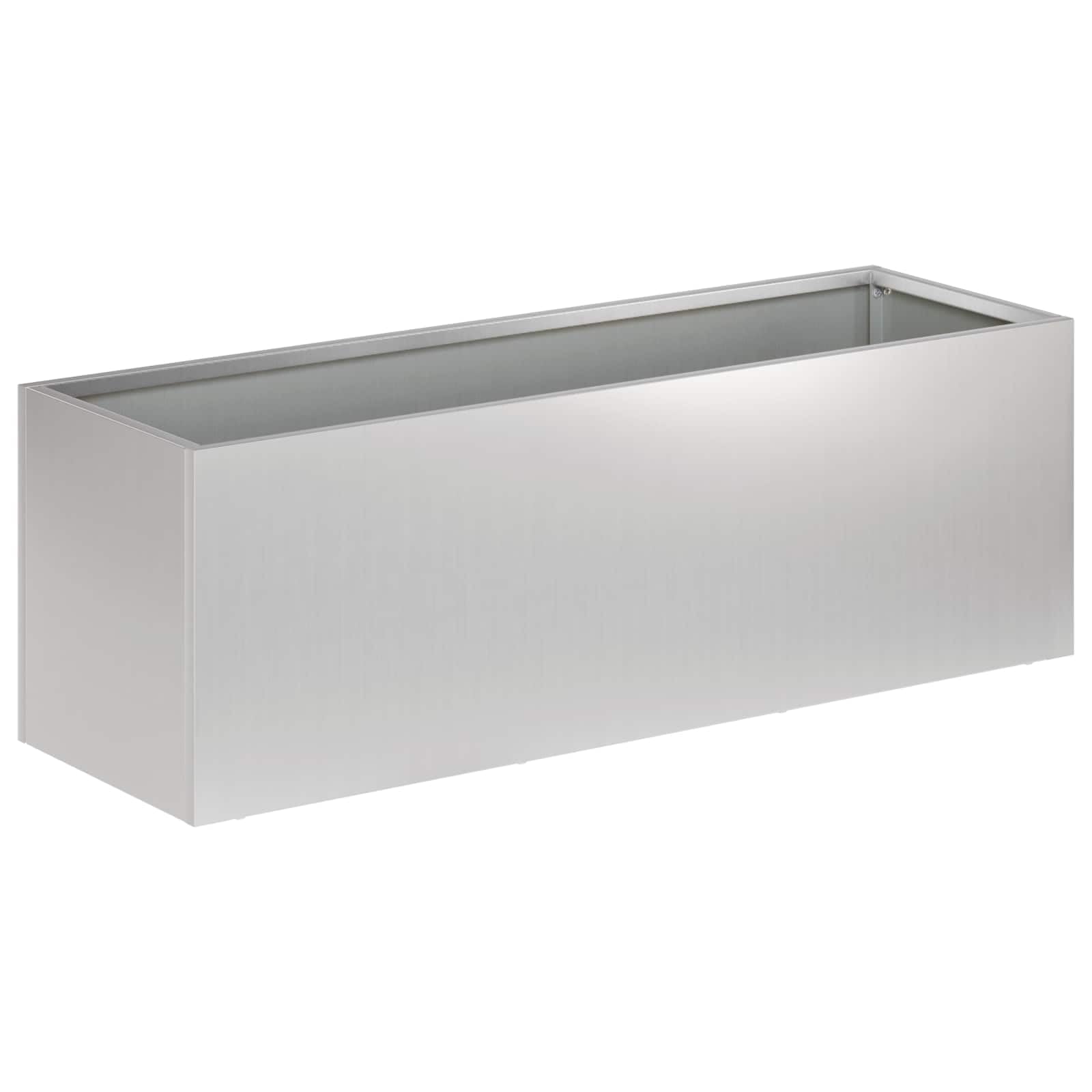 Genérico Macetero de Jardín 2 uds. Plateado 40 x 20 x 20 cm,Casa y jardín,Maceteros y jardineras,3.7 kg-8005145