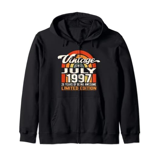 Vintage Julio 1997 - 26 años de ser impresionante cumpleaños 26 Sudadera con Capucha