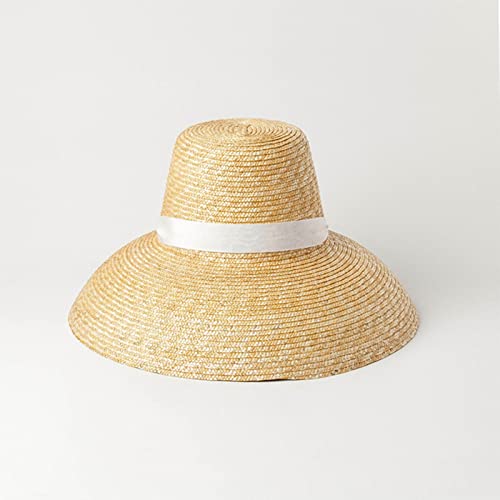 Sombrero de paja para sol con correa ajustable miniatura 3