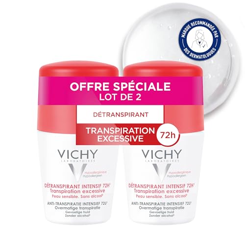 Vichy Anti-transpirante Intensivo 72 H Transpiración Excesiva Lote de 2 x 50 ml
