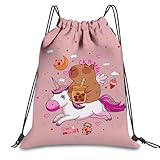 Komergave Kordelzugtasche, Faltbar Große Kapazität Kordelzug Turnbeutel Kinder, Stoffbeutel mit Kordelzug, Praktisch Schwimmrucksack Sporttasche Kinder, Sportbeutel für Jungen Mädchen