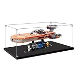 Vitrina acrílica para Lego 75341 Luke Skywalker Land Rover Building Set - Caja transparente a prueba de polvo, caja de colección (modelo no incluido) (transparente)
