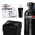 LiquaGen Whole House Water Filter Bundle – Digital Water Softener with Sediment Pre-Filter + 100 GPD Under-Sink RO System with pH Booster (Oil Rubbed Bronze Faucet, 48,000 Grains)