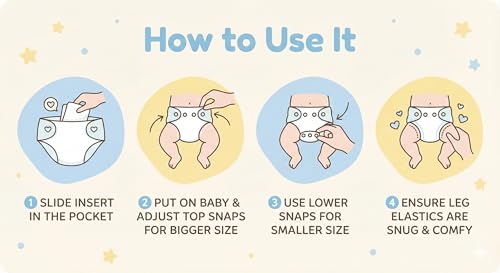 Image of Reusable Cloth Diaper for Babies | Washable Baby Cloth Diaper with Absorbent Insert | Leak Proof Adjustable Free Size Pocket Diaper 3M -3Years | Eco Friendly Reusable Baby Diaper (3, SPACE-FLORAL, One Size)