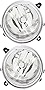 For Jeep Compass 2007-2010/Patriot 2007 2008 2009 2010 2011 2012 2013 2014 2015 2016 2017 Headlights Lamps Set Halogen Driver and Passenger Side