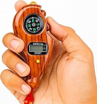 Image of Digital Tally Counter with Compass naam jap Counter Finger Counter for Pooja Meditation Prayer Japa Mala (Tan)