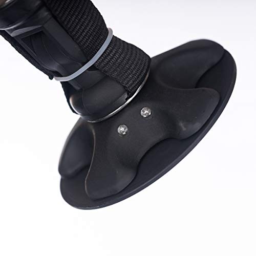 CBBBBAY Windsurf Mast Base Heavy Duty Universal Windsurfing Black 360 Degree Swivel Adjustable Tendon Joint Foot Plate Hardware Accessories Foldable Board One-Bolt Baseplate Durable (17)