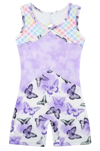 Taubow Butterfly Gymnastics Leotards for Girls 3t Toddler Dance Biketard 4t