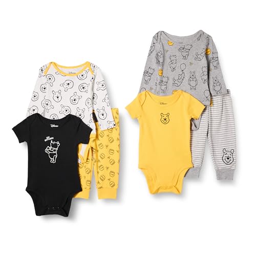 Image of Amazon Essentials Disney | Marvel | Star Wars Unisex Babies' 6-Piece Outfit Set, Pack of 6
