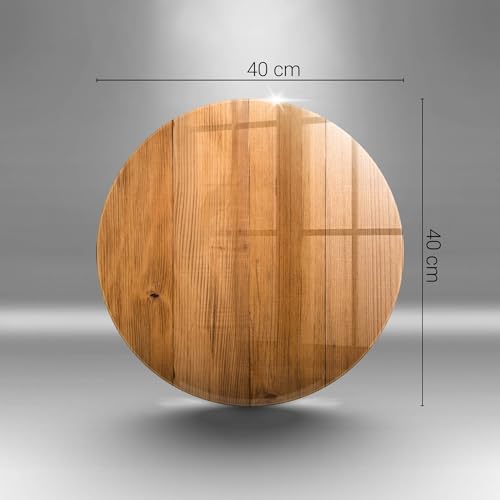 Planche à découper induction 40cm protection plaque cuisson Wallfluent bois résistant - 4