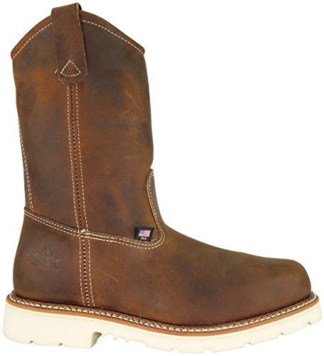 Image of Thorogood American Heritage 11 inch Steel Toe Wellington Boots for Men - Premium Full-Grain Leather, Slip-Resistant Heel Outsole and Comfort Insole