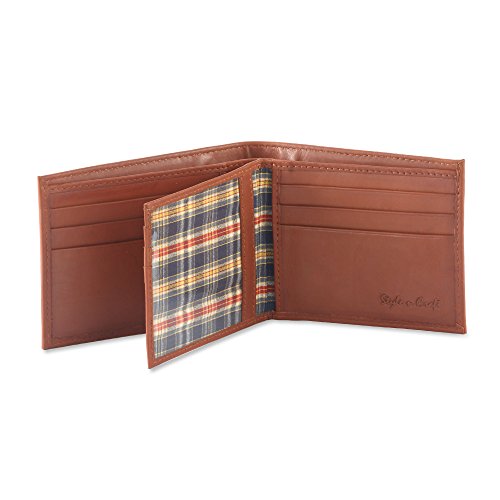 Style N Craft Women's Bifold Wallet, Tan, Dimensions (Closed) : 4-1/2"W X 3-3/4"H X 3/8" D2