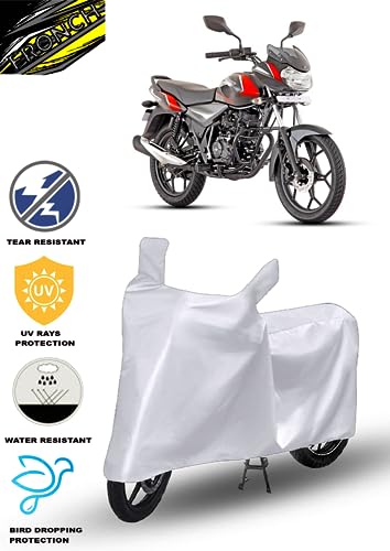 Image of FRONCH Waterproof Bike /SCOOTY Cover for Bajaj Discover 100 M (Discover 100 M Bike Cover /Discover 100 M Bike Cover Waterproof /Bajaj Discover 100 M Bike Cover)