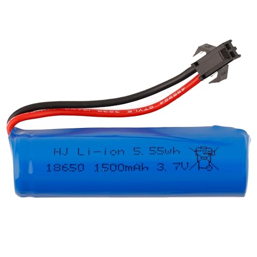 SWARK 3.7V 1500mAh Rechargeable Li-ion Battery SM-2P Joint with USB Charger for Rc Remote Control Car Toys