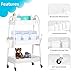 Baby Diaper Caddy Cart 3-Tier Metal Rolling Cart Nursery Storage Organizer for Baby Diapers and Newborn Essentials Storage