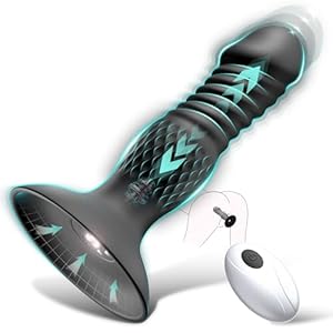 Thrusting Anal Plug Sex Toys for Men, Anal Toys Remote...