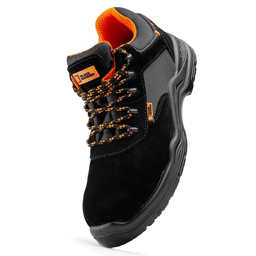 BLACK HAMMER Calzado Deportivo de Seguridad S1P SRC con Puntera Ultraligera de...