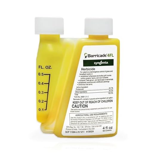 Barricade 4FL Herbicide Concentrate - Preemergent Weed Control - Long Lasting Broadleaf Weed Prevention for Lawns, Turf Grass, Ornamentals, and More, 4 Fl Oz