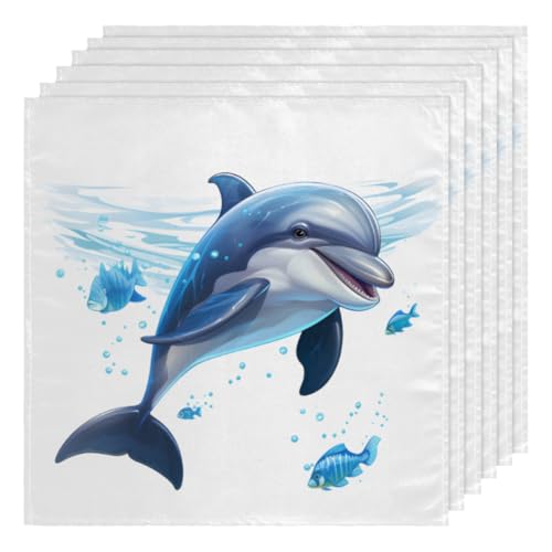 Set de 6 Servilletas de Tela 50.5x50.5 cm Multicolor miniatura 1