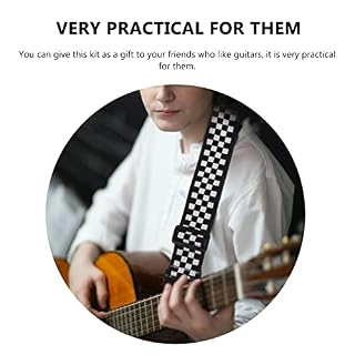 Vaguelly 4 Ensembles De Choix Couleur Pratique Folk Imprimé Uke Mandoline Assortiment Baryton Épaule Bass Slip Anti… – Image 5