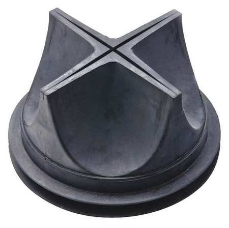 Trap Seal,3-5/8 in. H,6 in. L,Black