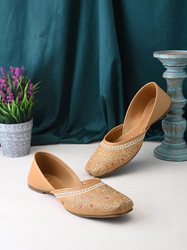 Image of XE Looks Flat Comfortable, Trend & Fancy Punjabi Jutti For Women & Girls