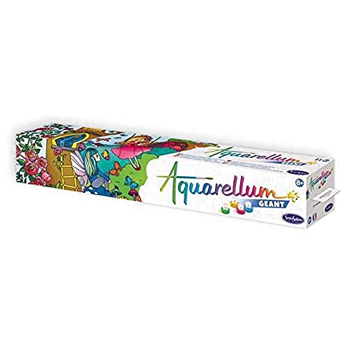 Sentosphère - AQUARELLUM GEANT - 6802 - MONDE ENCHANTE - Kit peinture - Peinture Aquarellable Magique - A partir de 8 ans - fabriqué en France