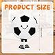 WDKXCN Plüsch Fußball Spielzeug, 25cm Fußball Plüschtier Spielzeug, 3D Fußball Kuscheltier, Fußball Plüschkissen, Fußball Kissen Weich Flauschig für Fußball Liebhaber und Jungen Mädchen