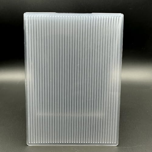 3D Plastic Embossing Folder Template Vertical Stripes Texture A6 Size for Card Making DIY Scrapbooking Paper Crafting Handmade Crafts Scrapbooking Arts Supplies Scrapbook Decor
