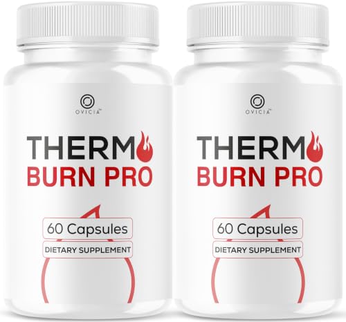 (2 Pack) Thermo Burn Pro Capsules - Official Thermoburn Pro Pills Advanced Support For Maximum Strength With Natural Ingredients Vitamins ThermoburnPro For Health & Wellness 120 Capsules For 2 Months