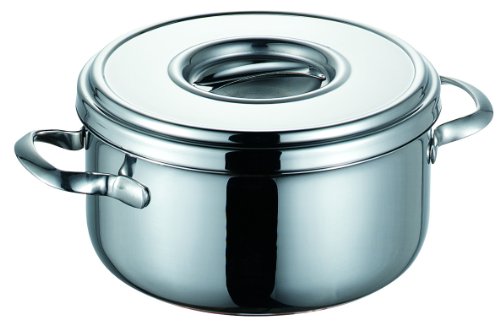 Schulte-Ufer Romana i Bratentopf mit Griffen und Deckel aus Edelstahl in der Farbe Silber 2L, Durchmesser: 18cm, 6301-18 i