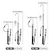 SAN LIKE Telescopic Fishing Gaff,Aluminum/Fiberglass Pole with Nonslip Rubber Handle,Stainless Steel Hook with M8 Screw, Fish Gaff Can Float When Extending - Good for Freshwater and Saltwater Fishing