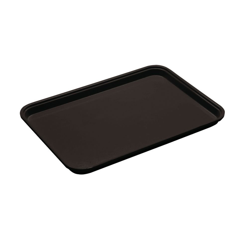 Black 12-5/8 x 17-3/4" Market Display Tray by Cambro – Fiberglass, Black, Pack of 12, Model 1318MT110