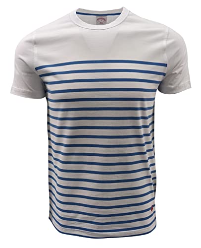 T-shirt rayé homme col rond Brooks Brothers XL confortable et élégant