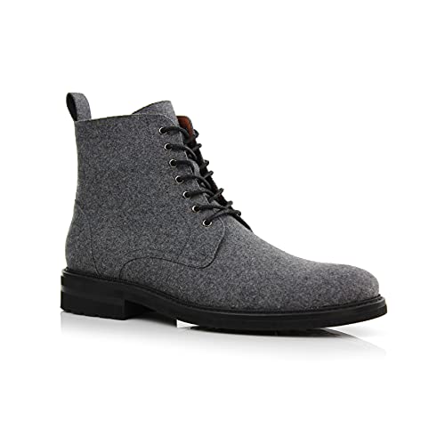 Image of Polar Fox Men's Ankle Dress Boots | Lace-up Casual Fashion Boot Collection | Cap Toe & Plain Toe Styles |