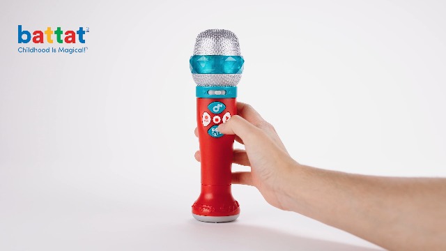 Micro Karaoké Enfant Battat – Lumières, 5 Chansons, Bluetooth, Modificateur De Voix (3 Ans+)