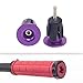 kowaku 2X Bike Handlebar End Plugs Bar End Caps Mountain Bike Bar End Plugs Bicycle Handlebar End Caps for Bicycle Sports Cycling, Purple