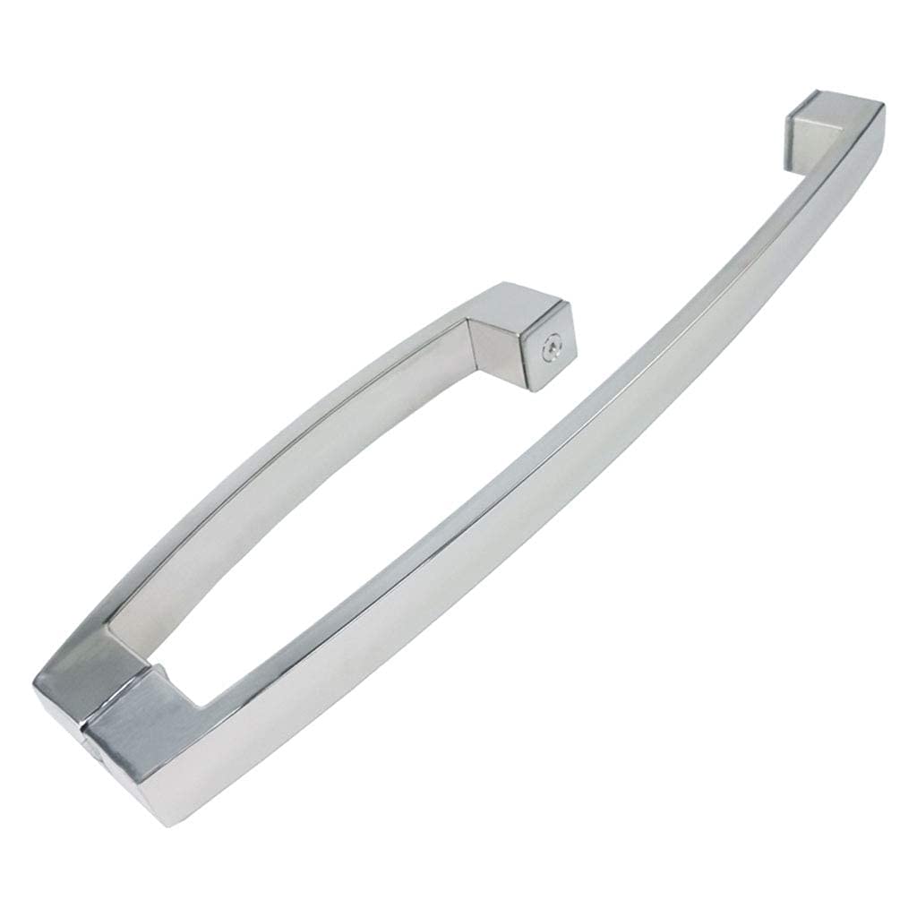 Poignée de porte en verre deux côtés push-pull inox pour cloison intérieure