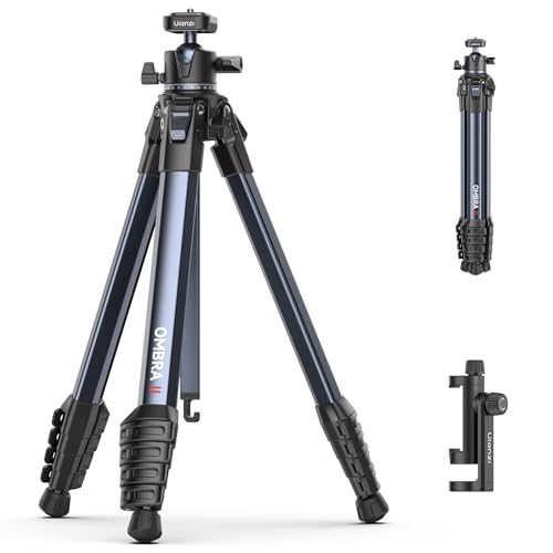 Image of ULANZI Ombra ⅡCamera Tripod 61.5 Inch, 360 Ball Head Travel Tripod Stand with Uka Quick Release Plate for DSLR Sony Canon Fujifilm Camera Smartphone Vlogging Photography with Phone Mount Carry Bag