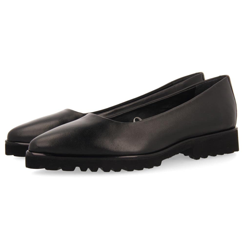 GIOSEPPO SAUCHIE, Women's Ballet Shoes, Black, 37 EU, Black/White, 5 UK