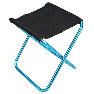 Outdoor Opvouwbare Kruk – Blauw Outdoor Mini Vouwkruk Draagbare Camping Aluminiumlegering Opvouwbare Stoel voor Vissen Klimmen Barbecue