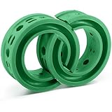 AICARS Shock Absorber Spring Rubber: Coil Spring Booster Cushion Car Bumper Buffer Power Cushion Green E Type- Pack of 2