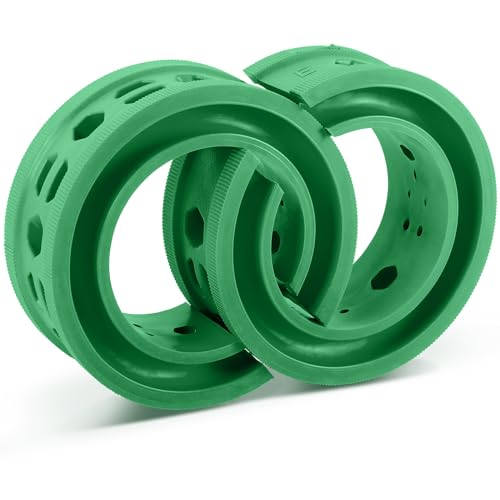 AICARS Shock Absorber Spring Rubber: Coil Spring Booster Cushion Car Bumper Buffer Power Cushion Green E Type- Pack of 2