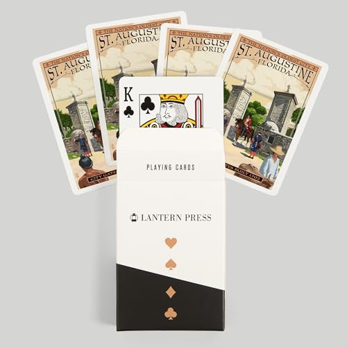 Baraja St. Augustine Florida con 52 cartas tamaño póker miniatura 6