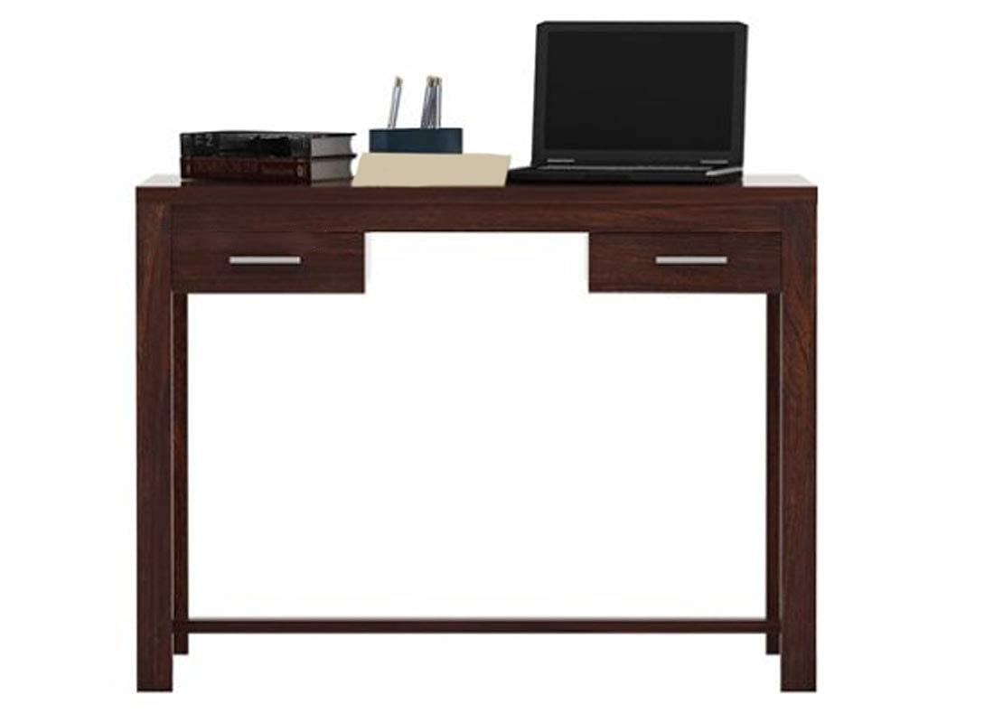 GFH Wooden Study Table Workstation for Adult | Laptop Computer Desk with 2 Drawer Storage for Home & Office | Sheesham Wood, Walnut Finish (B09CYQZLGS) Amazon Price History, Amazon Price Tracker