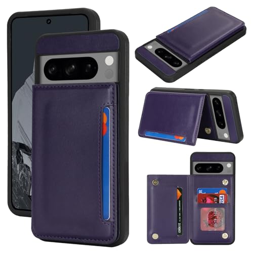 Protection Pixel 8 Pro iCoverCase anti-RFID avec étui portefeuille en cuir