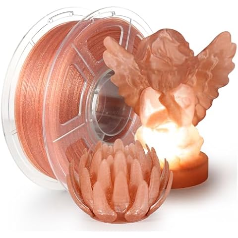 iSANMATE 3D Printer Filament, Transparent Glitter PLA Filament 1.75 mm Cover
